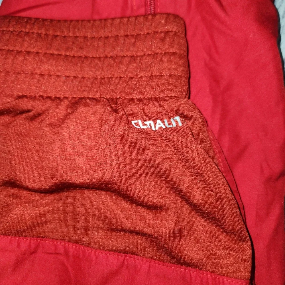 Adidas Red Wind Track Pants Men's Large Athletic Joggers Workout‎